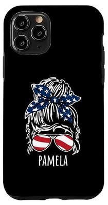 Pamela - Chignon disordinato con occhiali da sole con nastro USA Custodia per iPhone 11 Pro