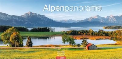 Alpenpanorama Kalender 2026: Die Berge der Schweiz, Deutschlands und Österreichs in einem Großformat-Kalender. Atemberaubende Panoramafotos der Alpen in einem großen Wandkalender.