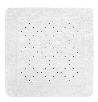 Kleine Wolke 4301100002 Joy Tapis de Douche en PVC Blanc 55 x 55 cm