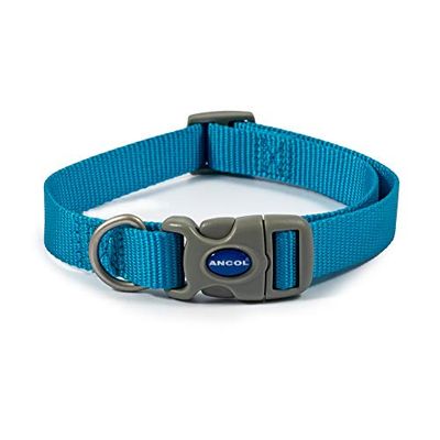 Ancol Collare regolabile Viva Quick Fit blu taglia 2-5 per adattarsi 30-50 cm. Resistente alle intemperie.
