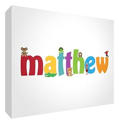 Feel Good Art Gallery Toile pour chambre d'enfant Motif Matthieu Taille M 30 x 40 x 4 cm