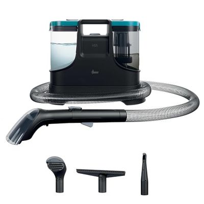 Hoover HS5 Aspirador Limpiador de manchas – Lava y seca alfombras, sofás, tapicerías y cristales. Con accesorio para ventanas, depósito 1,5L, 400W, compacto e ideal para mascotas [HS5Z00]