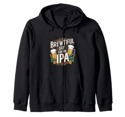 Giornata birraria per un IPA - Divertente bere birra IPA Felpa con Cappuccio