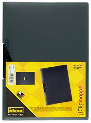 Idena A4 Clip Folder transluzent/Schwarz