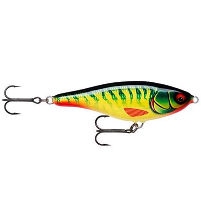 Rapala Bx Brat-Material Cuerpo de Balsa-Señuelo Pesca en Agua Dulce-Profundidad de Nado 0,9m-5cm/10g-Hecho en Estonia-Blue Ghost, Unisex-Adult, Hot Pike, 12cm / 53g