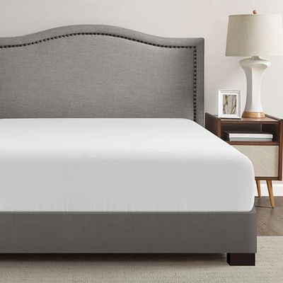 Comfort Spaces Coolmax Vochtafvoerend hoeslaken ALLEEN superzacht, vervagingsbestendig, alle elastische diepe zakken passen tot 16 inch matras - warm weer verkoelende lakens voor nachtelijk zweten,