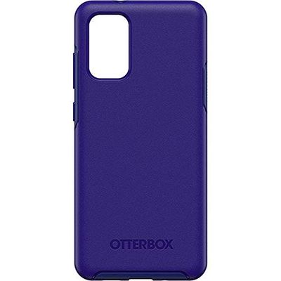OtterBox Symmetry skal för Samsung Galaxy S20+, stöttåligt, fallsäkert, skyddande tunt skal, testad till militärstandard x3, antimikrobiellt skydd, Blå