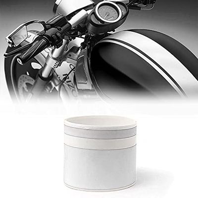 Strisce Adesive Moto Bike Racing Stripe 2 Fili, Bianco, 8 cm x 2 m