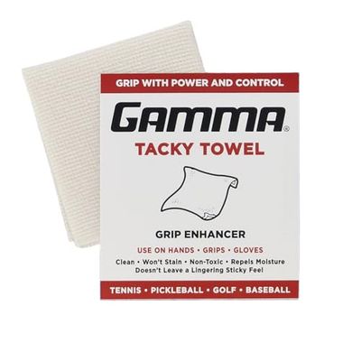 Gamma Tacky Towel Grip Traction Enhancer Ideal para ténis, golfe, beisebol, futebol, softball ou basquetebol, 8 x 5 polegadas