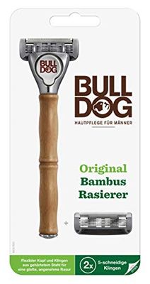 Bulldog - Máquina de barbear com cabo de bambu