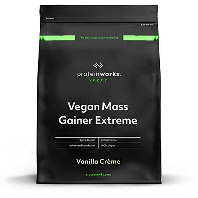 Mass Gainer Vegano Extreme | Crema de Vainilla | 100% a Base de Plantas | Alto en Calorías Para el Aumento de Masa | THE PROTEIN WORKS | 2kg