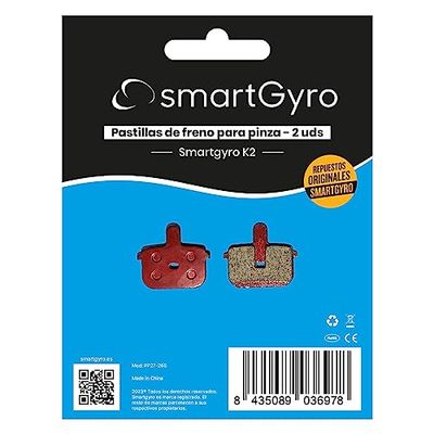 smartGyro Ricambio originale Pastiglie freno per smartgyro K2 - Confezione da 2 pezzi