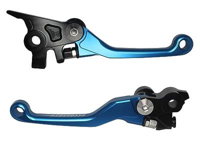 ACCOSSATO Paire de leviers bleu pour Husqvarna TE 250 de 2017 à 2018 (CC 250)