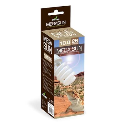 Mega Sun UVB 10.0 Lamp, 26W