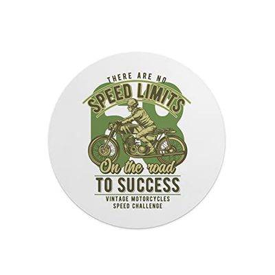 Questo Casa, Round Digital Printed Mouse Pad, Non-Slip Base, for Office and Home, Diameter:22cm