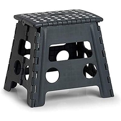 Zeller 13035 PREMIUM Klapkruk opvouwbaar, kunststof, antraciet, TÜV getest, belastbaar tot 150 kg, ca. 37 x 30 x 32 cm, plastic, medium