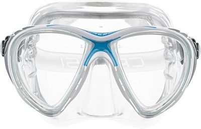 Cressi Big Eyes Evolution Masque de plongée Hommes, Transparent/Bleu, Taille Unique
