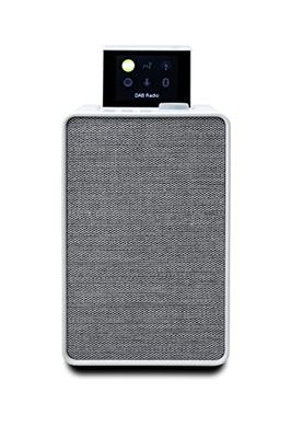 Pure Evoke Spot Equipo de música doméstico Compacto (Radio Dab Dab+ FM, Radio por Internet, podcasts, Spotify Connect, Bluetooth y 20 vatios de Potencia de Audio), Blanco algodón