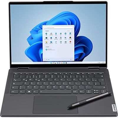 Lenovo Yoga 7 82QF0046GE - 14" 2.8K OLED Touch, Ryzen 5 6600U, 16GB RAM, 512GB SSD, digitale pen, Windows 11