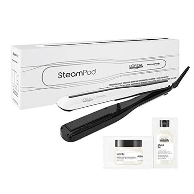 L'Oréal Professionnel SteamPod 3 Fer à lisser à vapeur pour lisser et boucler avec shampooing et masque pour test