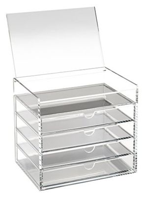 OSCO Acrylic 5 Drawer Chest with Flip-Up Lid, A3280, 5 Tier