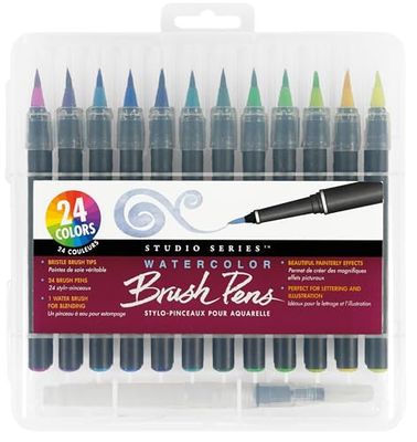 Peter Pauper Press Studio Series Watercolor Brush Pens (24 Piece Set)
