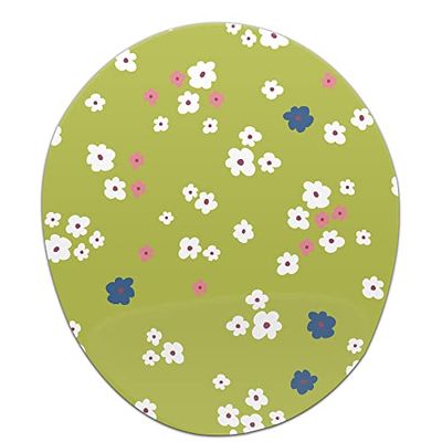 Bonamaison, Alfombrilla de ratón ergonómica con reposamuñecas, impresión Digital, antitendón, Antideslizante, para Oficina y hogar, tamaño: 20 x 23 cm