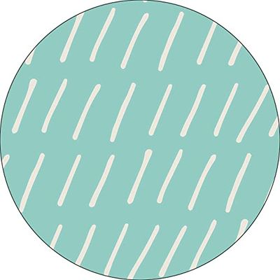 Bonateks, Round Digital Printed Mouse Pad, Non-Slip Base, for Office and Home, Diameter:22cm