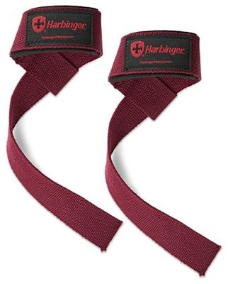 Harbinger Vadderade bomullslyftremmar 54,61 cm (21,5 tum), unisex, Merlot