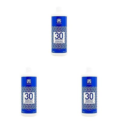 Valquer Crema Ossigenata Professionale Stabilizzata, 30 Volumi (9%) 1000 ml (Confezione da 3)