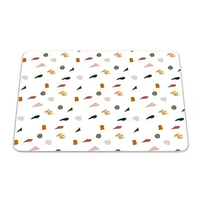 Questo Casa, Rechthoek digitaal bedrukte muismat, antislip onderkant, voor kantoor en thuis, afmetingen: 22x18 cm
