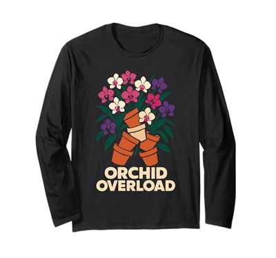 Coltivatrice di Orchidee Whisperer Mom, giardiniera Botanica di Piante Rare Maglia a Manica