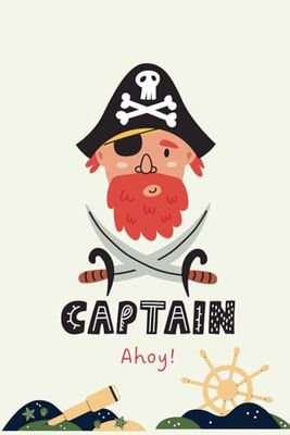 Captain Lined Notebook for Kids 6x9 120 pages