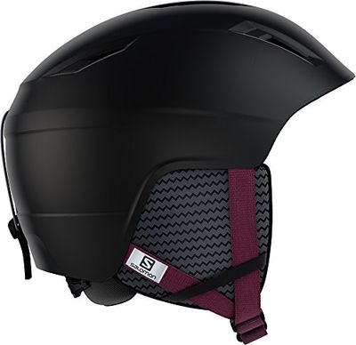 Salomon, Casco de esquí y snowboard para pistas para mujer, Interior de espuma EPS 4D, Talla S, Circunferencia 53-56 cm, PEARL², Negro, L39914600