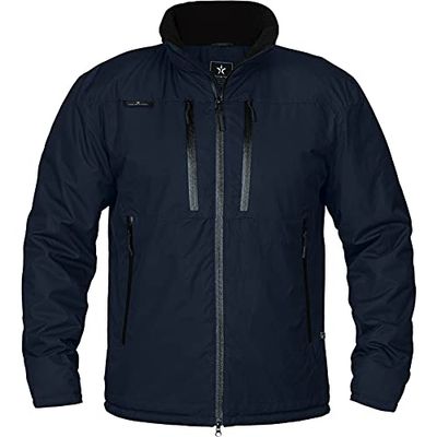 Texstar FJ64 - Giacca invernale unisex, taglia L, colore: blu marino