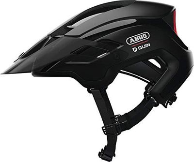ABUS MonTrailer Quin mountainbikehelm - Slimme fietshelm met crashdetectie en SOS-alarmsysteem - voor mannen en vrouwen - Zwart, maat M