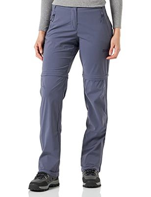 Jack Wolfskin Glastal Zip Away Pantaloni W, Trekking Donna, Delfino, 36