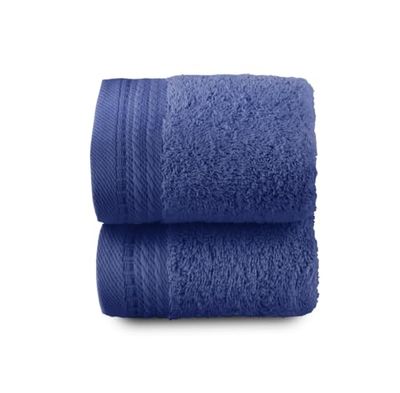 Top Towel - Premium - Grandes Serviettes de Bain - Serviettes de Bain - 2 Serviettes pour Le Visage ou Le Bidet - 30x50 cm - 100% Coton - 600 Grammes - Marin