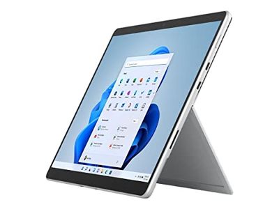 Microsoft EHL-00005 Surface Pro 8 Tablet LTE, procesador Intel Core i5 de 11 generación, Windows 11 Pro, Wi-Fi 6 (802.11ax), Platino, 128 GB de Capacidad de Almacenamiento Interno, 4G, 8 GB de RAM,