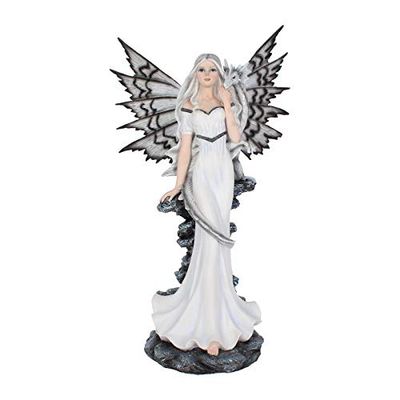 Nemesis Now Vanya - Figura decorativa (55 cm, 27 cm), branco