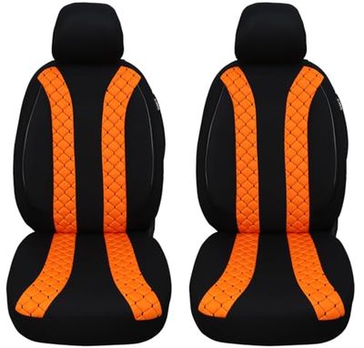 Coprisedili compatibili con Ford S-Max conducente e passeggero dal 2015 FB: N305 (nero e arancione)
