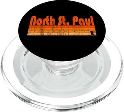 Estilo retro de los 80 en North St. Paul, Minnesota PopSockets PopGrip para MagSafe