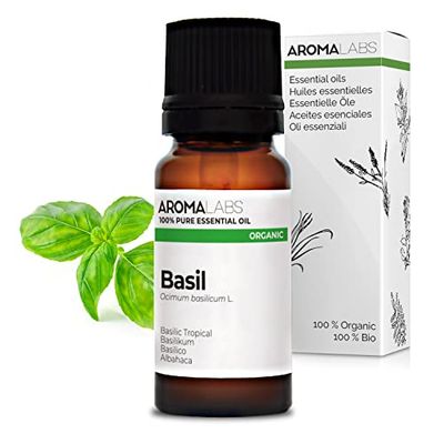 Aroma Labs - Basilico BIO - Olio Essenziale Chemiotipizato e Certificato AB - 10 mL