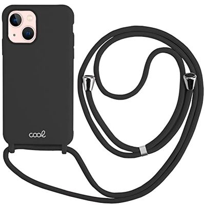 Cover Cool per iPhone 13 Cordino Liscio Nero