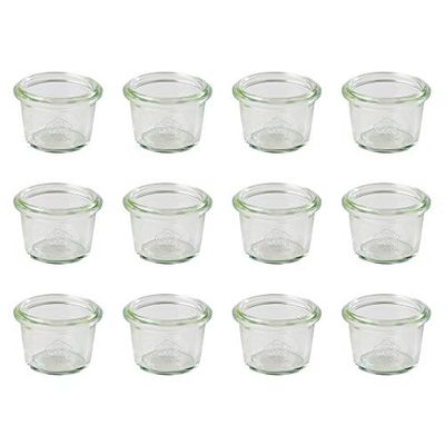 APS Gourmet de vasos, 12 unidades, Mini Forma de botes, 35 ml, 5 cm de diámetro, altura: 3,5 cm