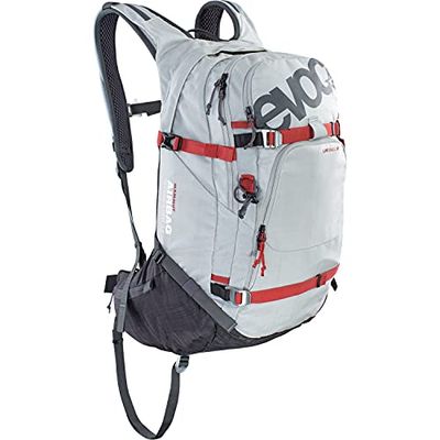 EVOC LINE R.A.S. 30 sac à dos compatible avec l'airbag d'avalanche, sac à dos backcountry (BODY HUGGING, compartiment d'avalanche, TECHNOLOGIE MAMMUT AIRBAG), argent/gris carbone chiné