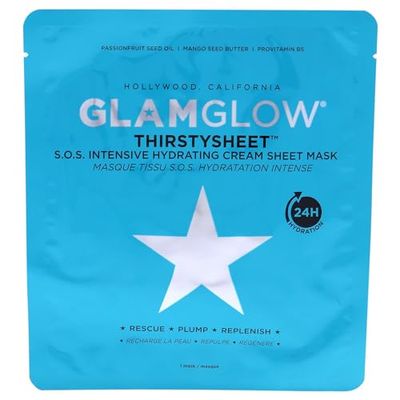 Glamglow Thirstysheet Intensive Hydrating Cream Sheet Mask For Unisex 1 Pc Mask