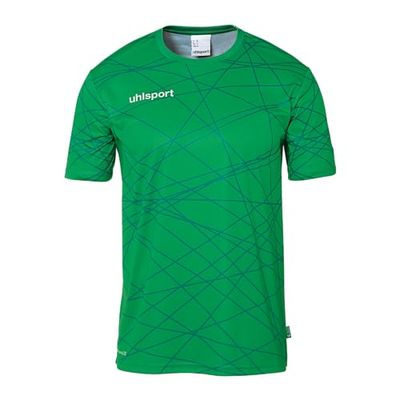 uhlsport Prediction - Maglietta Sportiva a Maniche Corte, per Portiere e Giocatori, per Bambini e Adulti