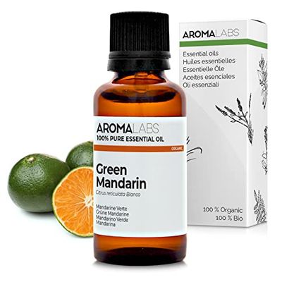 Aroma Labs - Mandarino Verde BIO - Olio Essenziale Chemiotipizato e Certificato AB - 30 mL