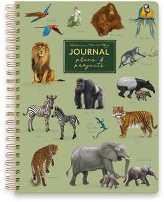 Robert Frederick A5 Notebook Wired with Dividers - Patricia MacCarthy Jungle Design